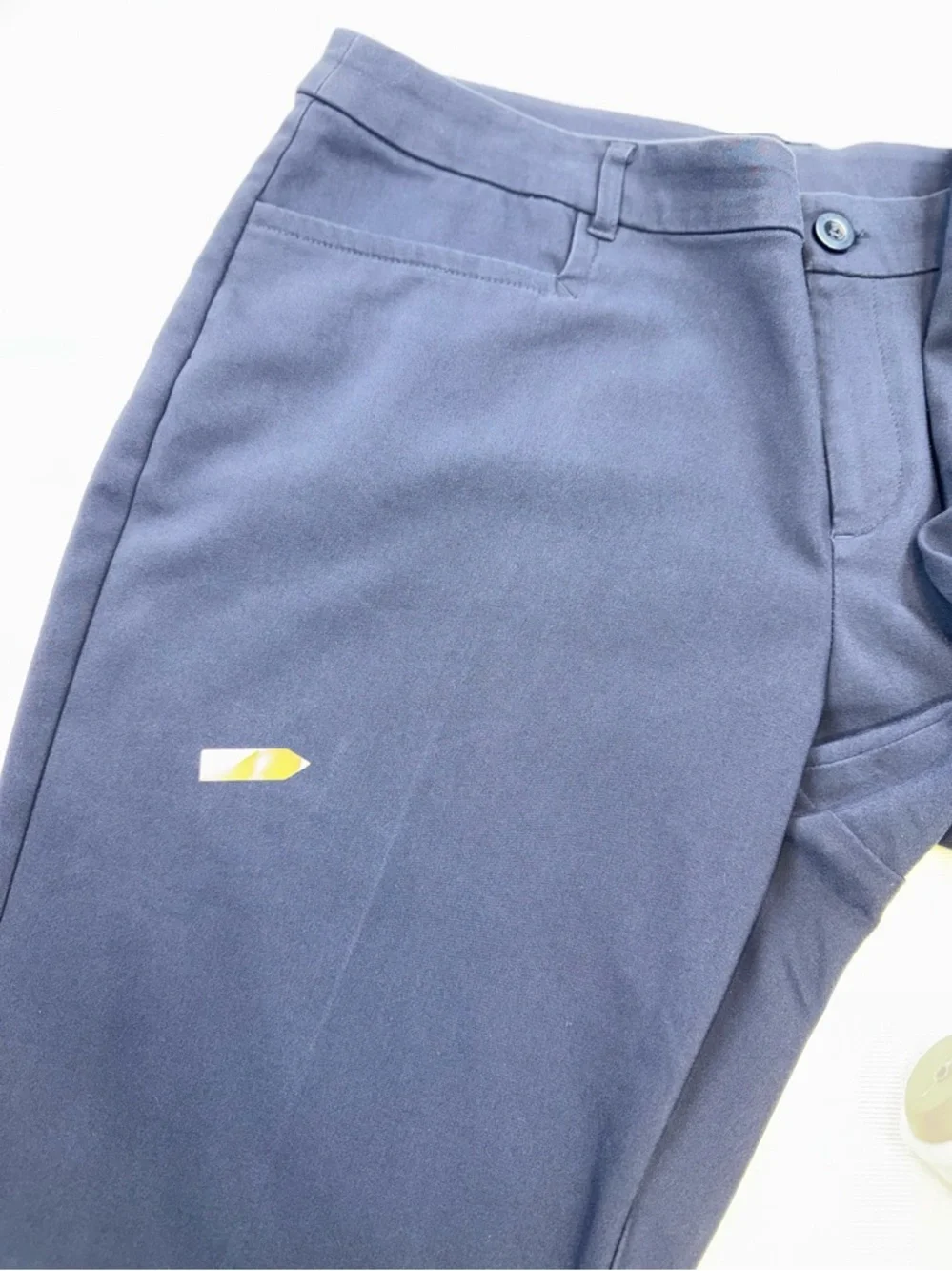 CJ Banks Everyday Trouser Navy Blue 16W Petite Cotton Blend